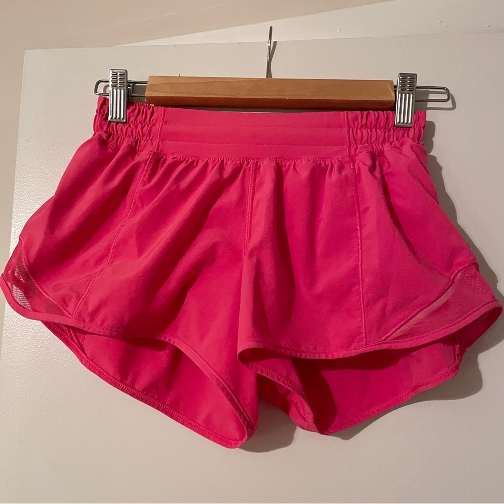 lululemon athletica Bright Pink Athletic Shorts